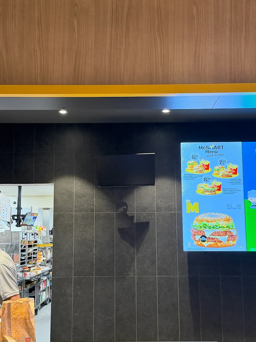 Speisekarte, McDonald's