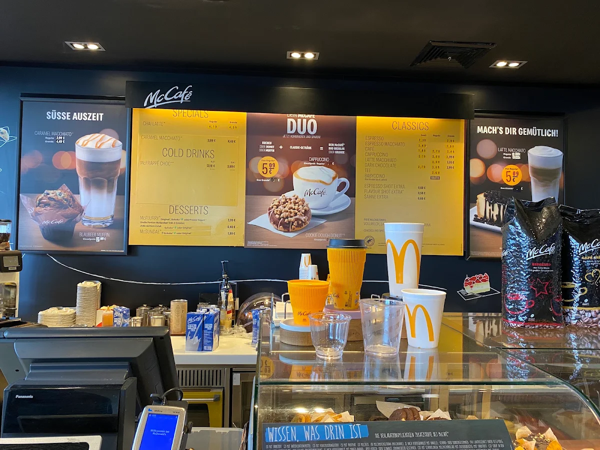 Speisekarte, McDonald's