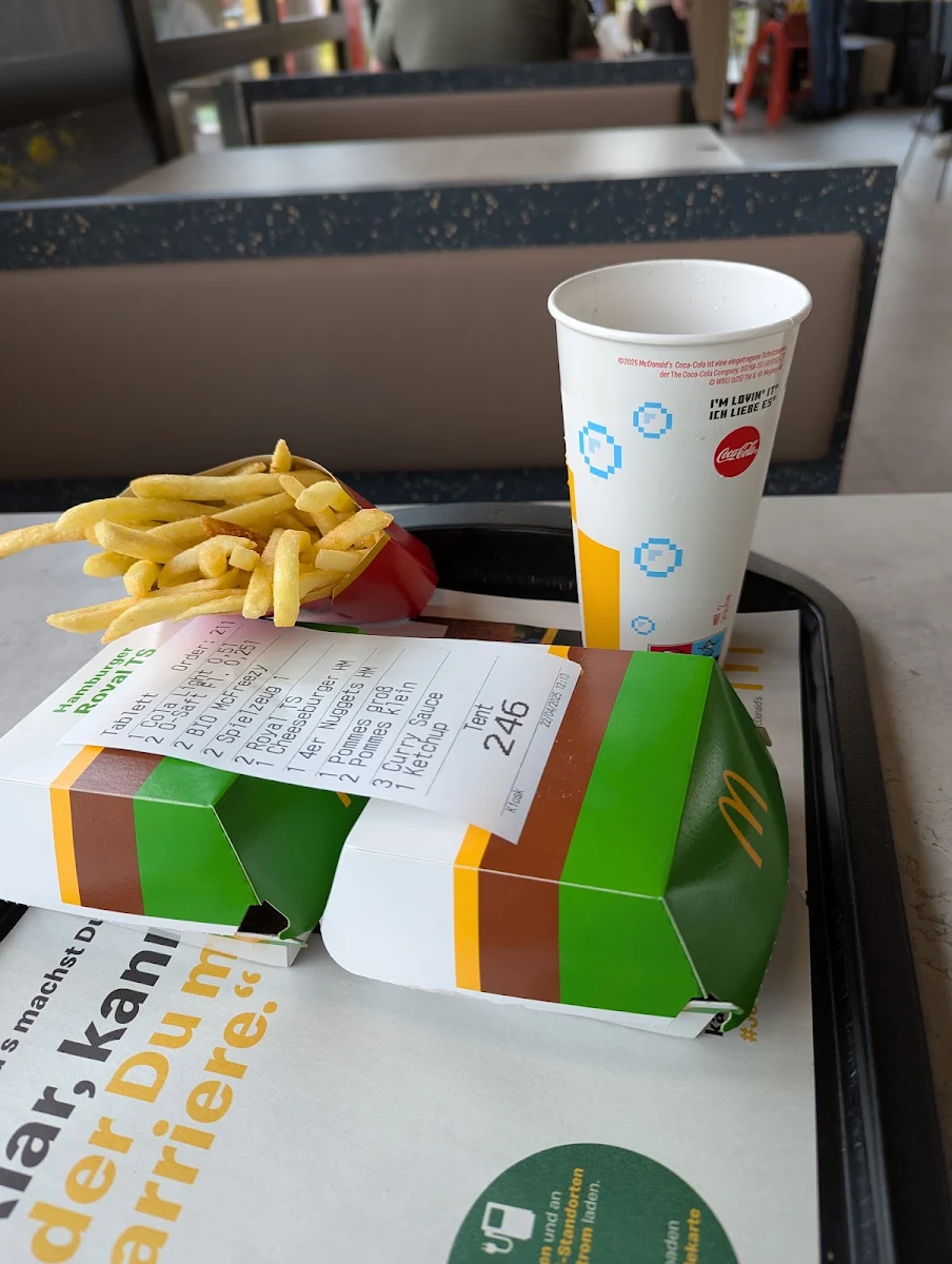 Speisekarte, McDonald's