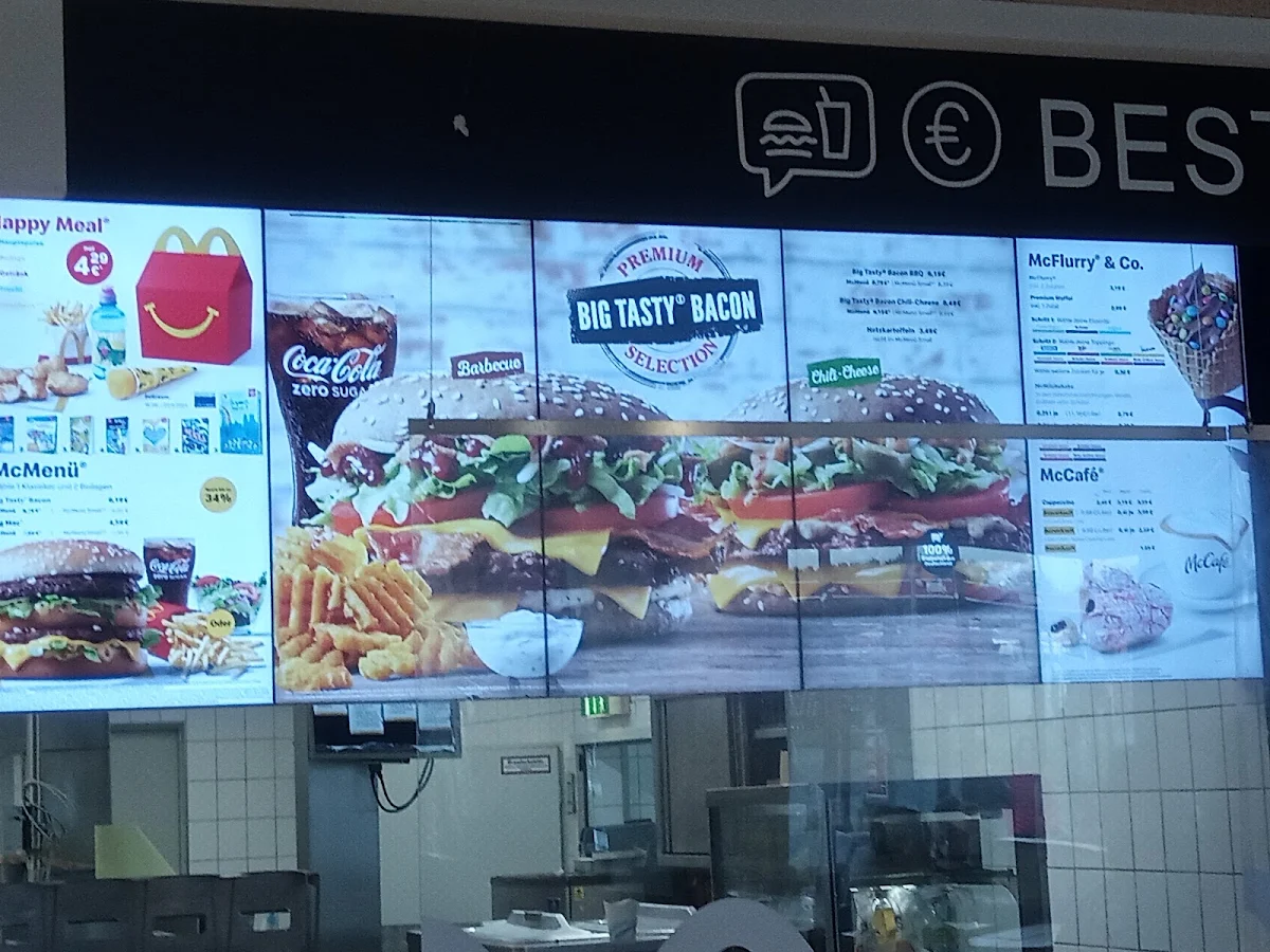 Speisekarte, McDonald's