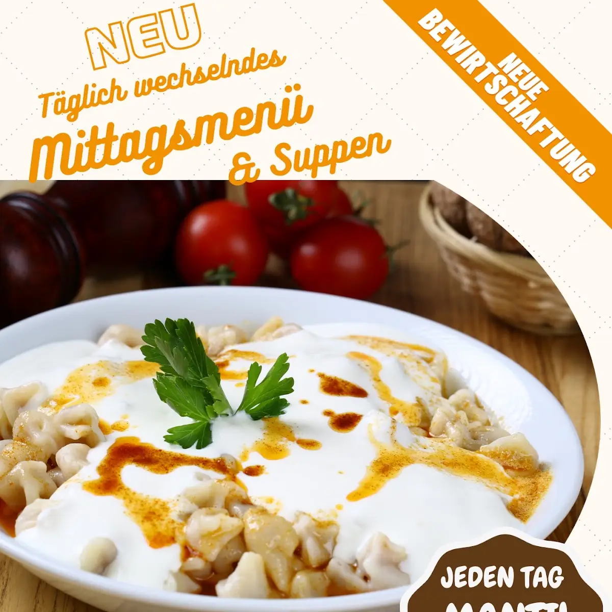 Speisekarte, Cafe Morgenstern