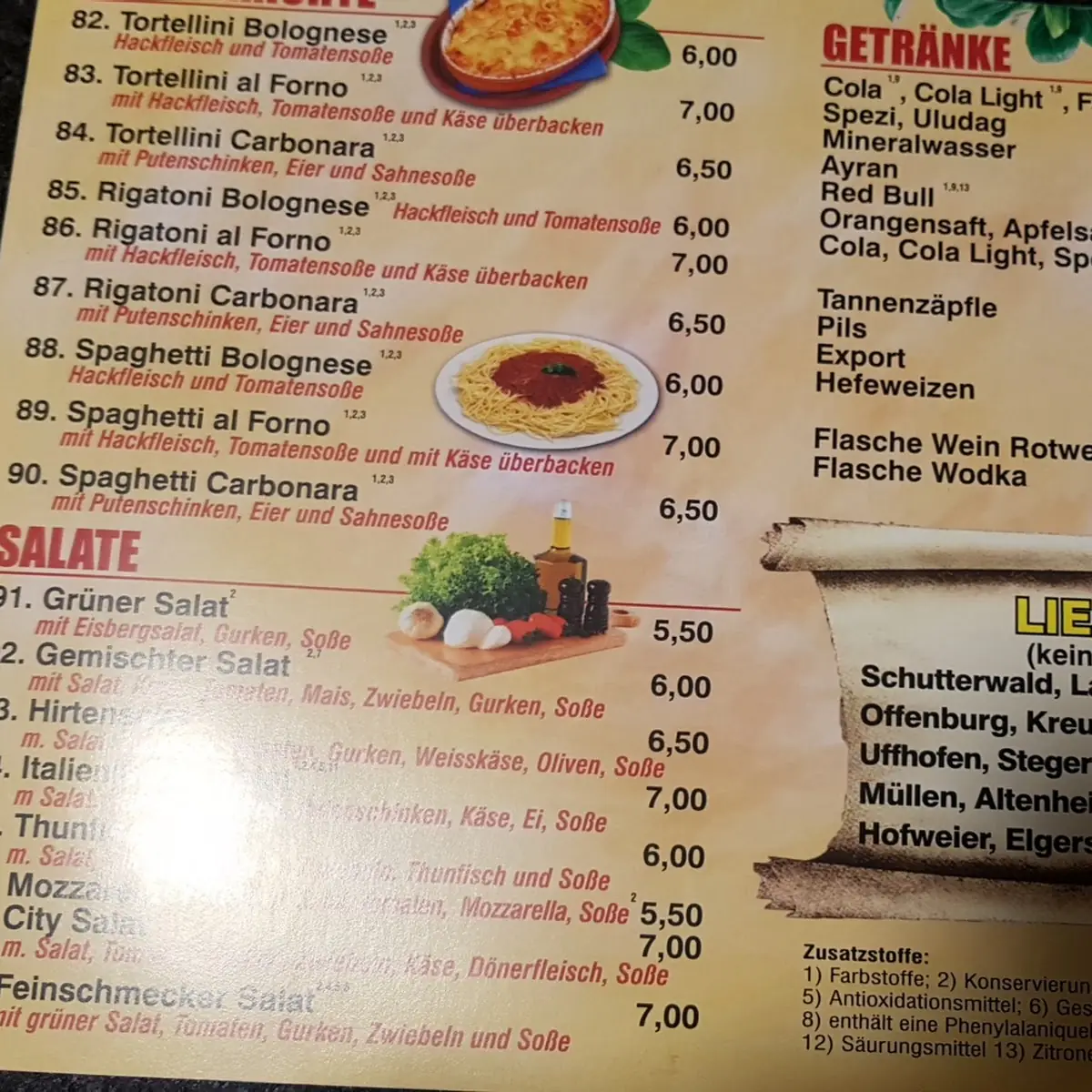 Speisekarte photo 1