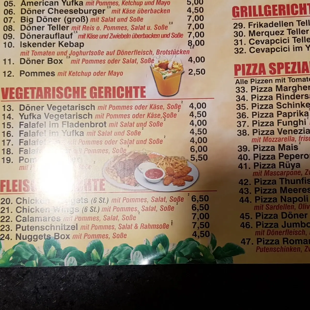 Speisekarte photo 2
