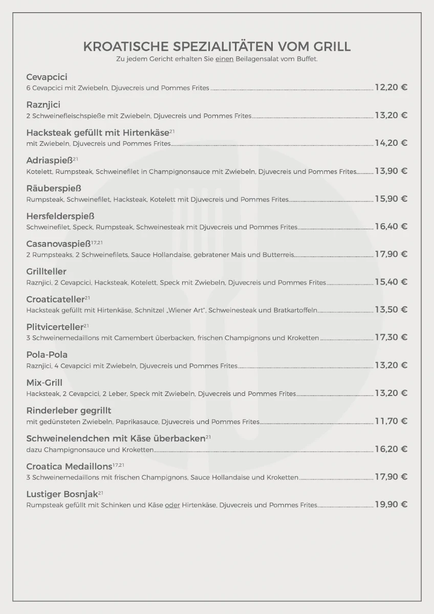 Speisekarte photo 8