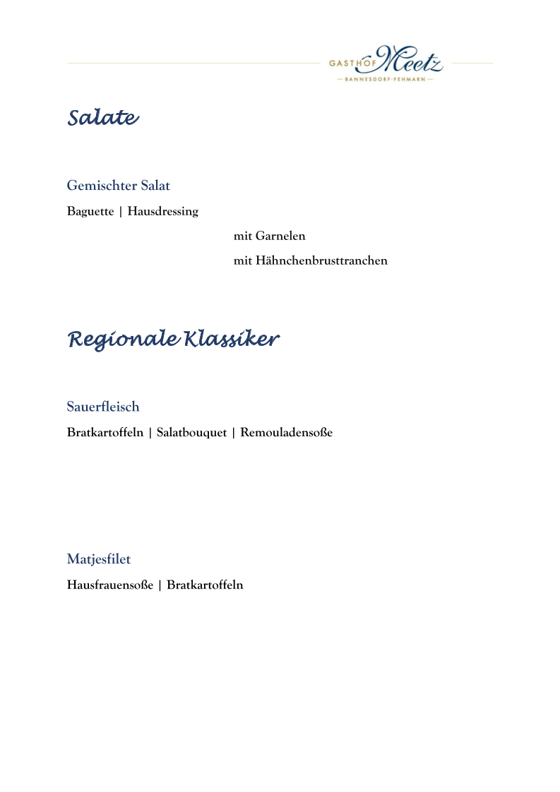 Speisekarte photo 5