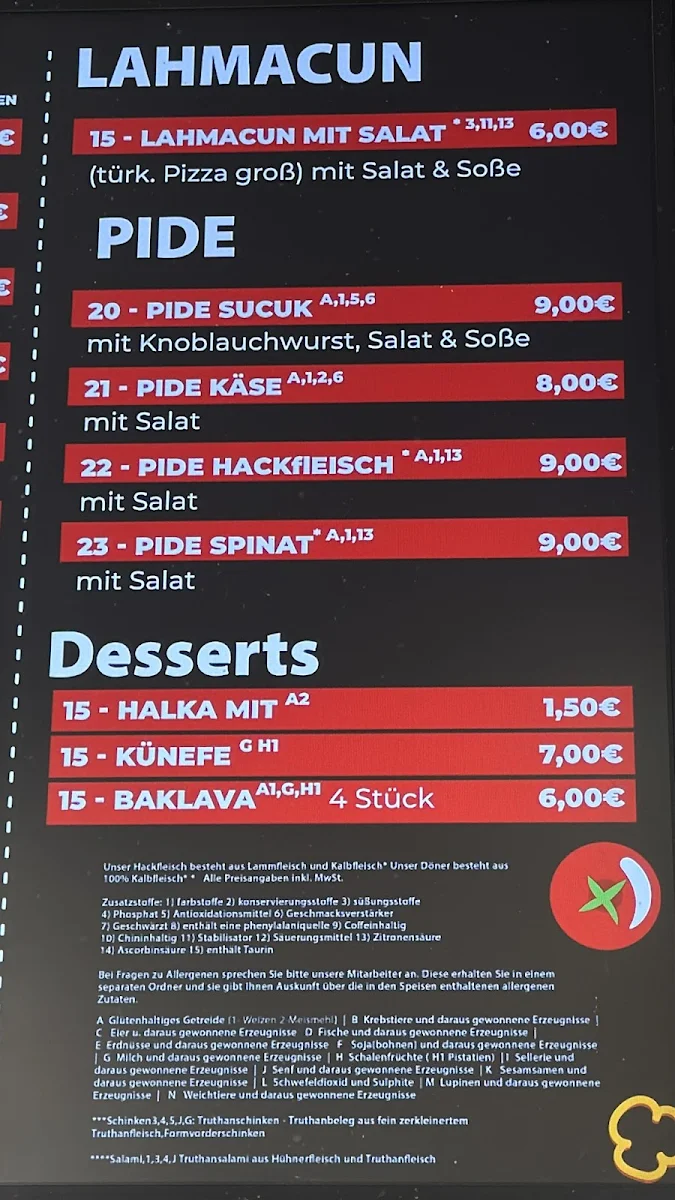 Speisekarte photo 3