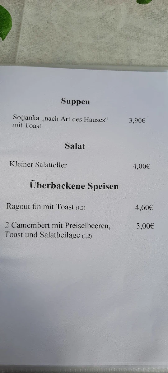 Speisekarte photo 2
