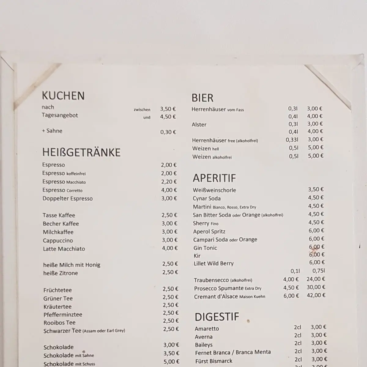 Speisekarte photo 3