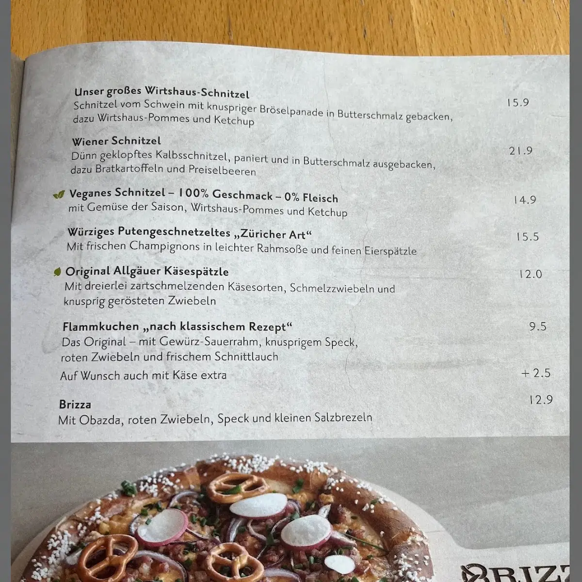 Speisekarte photo 3