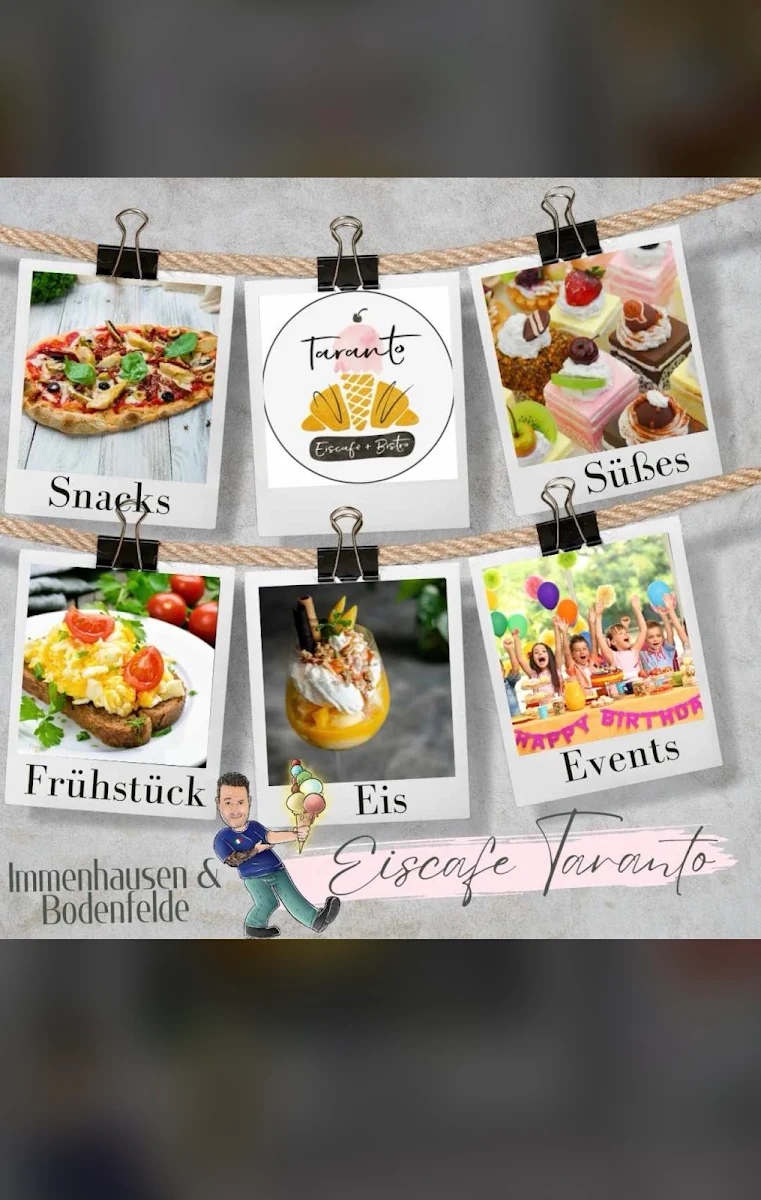 Speisekarte, Eiscafé & Bistro Taranto
