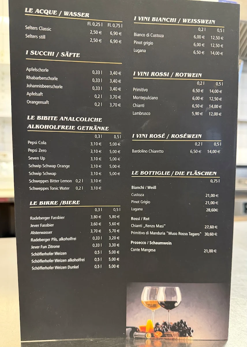 Speisekarte, Restaurant Sale e Pepe