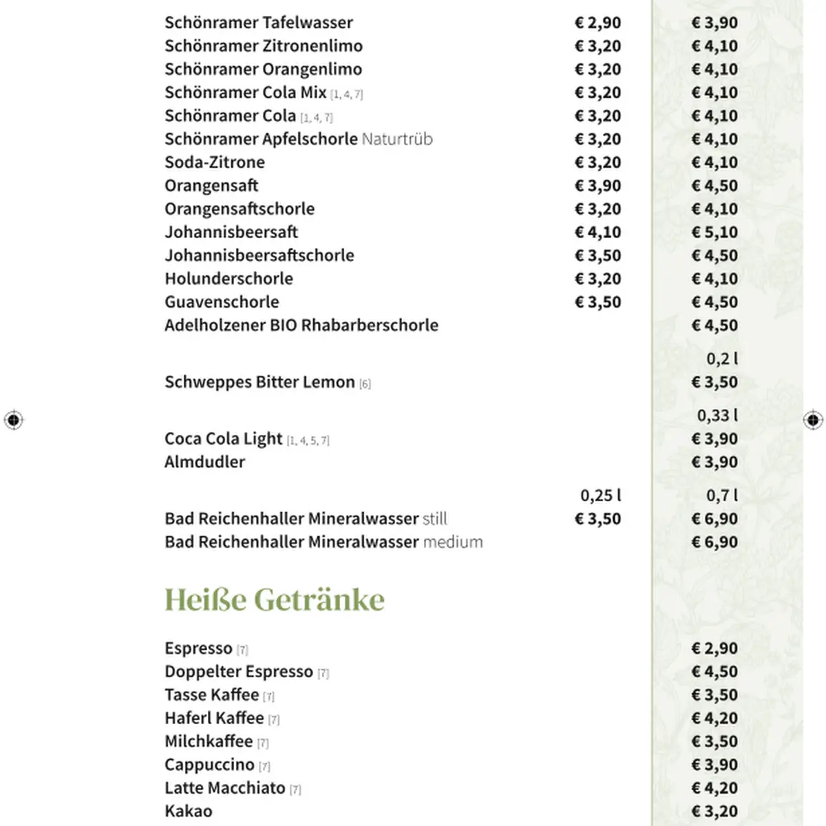 Speisekarte photo 1