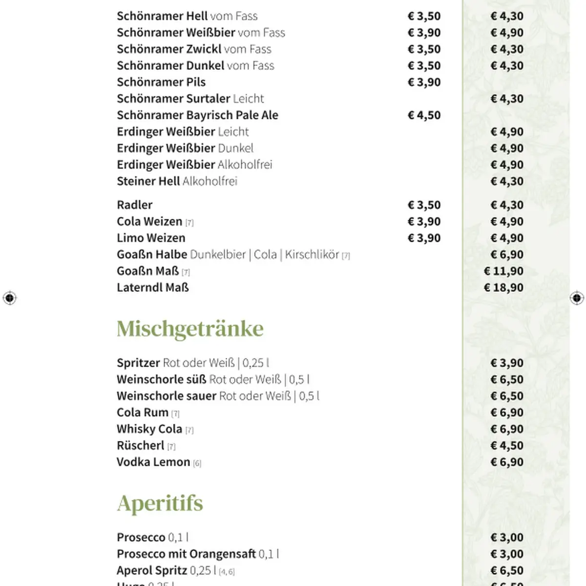 Speisekarte photo 4