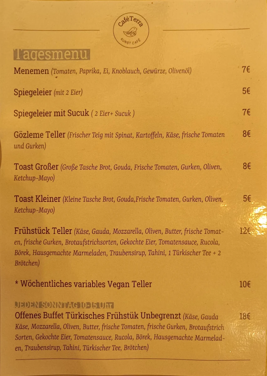 Speisekarte photo 1