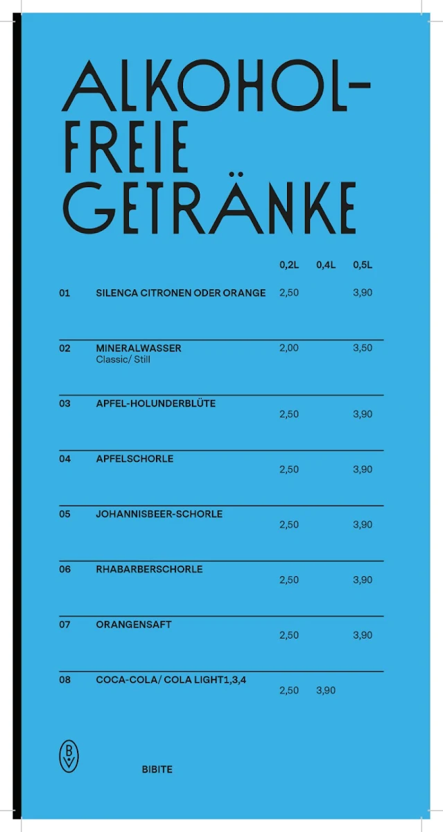 Speisekarte, BistrotVibez Poing