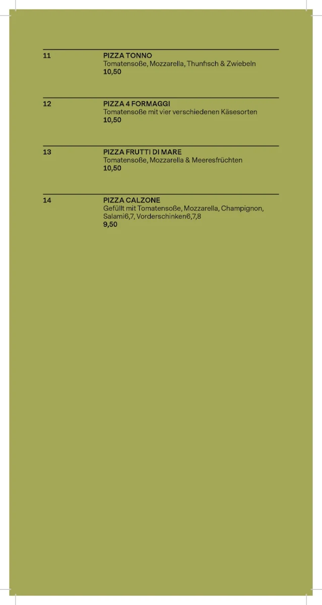 Speisekarte, BistrotVibez Poing
