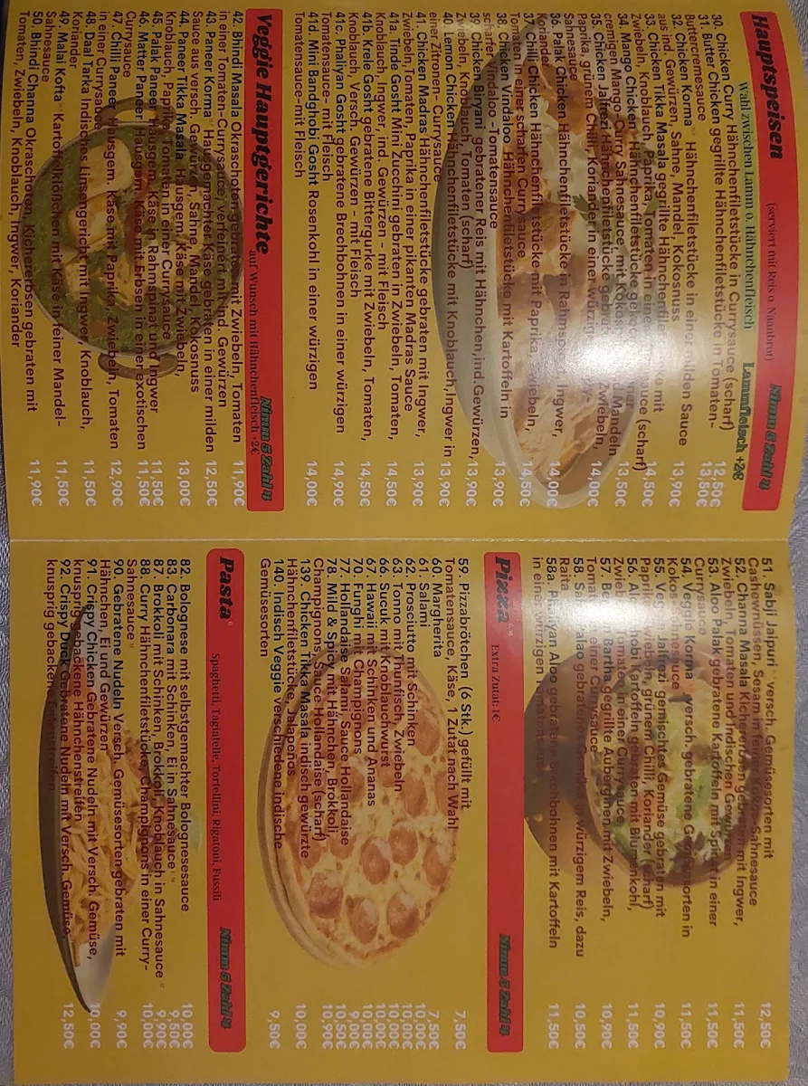 Speisekarte, Restaurant Flavor Fusion