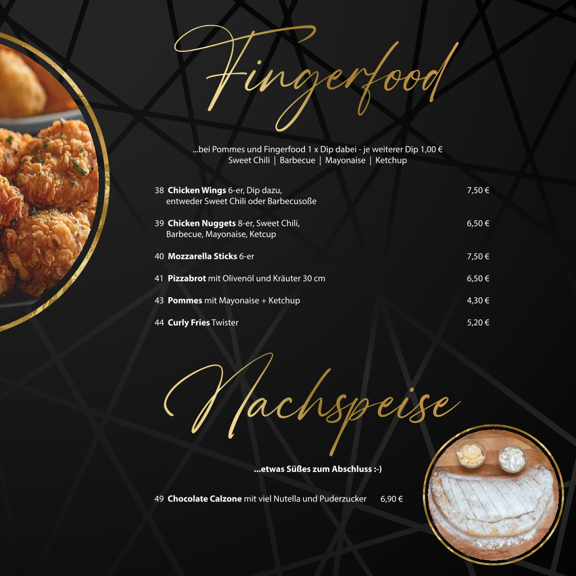 Speisekarte, Buffalo House Restaurant