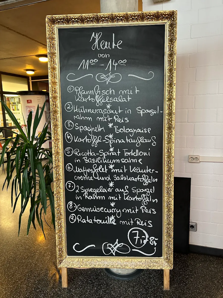 Speisekarte, Café Evergreen