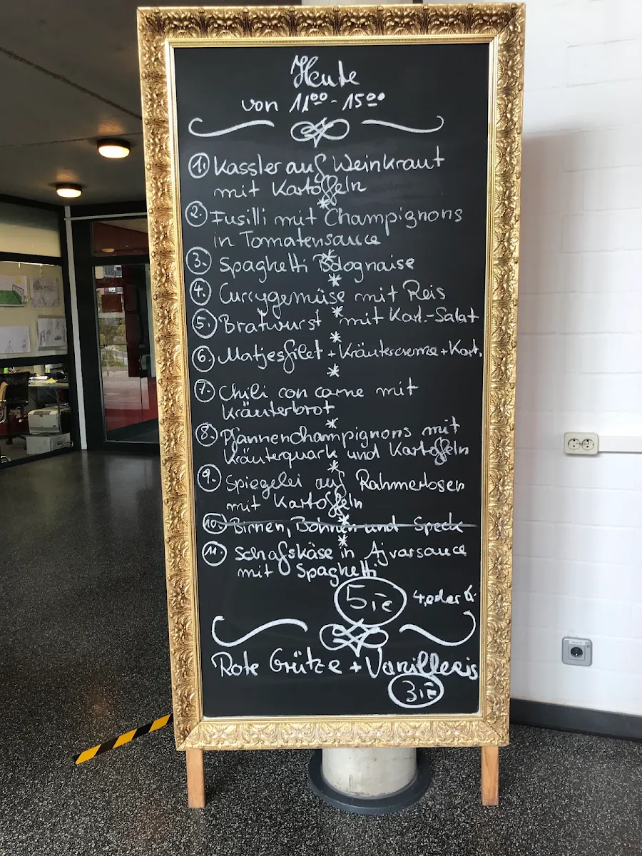 Speisekarte, Café Evergreen