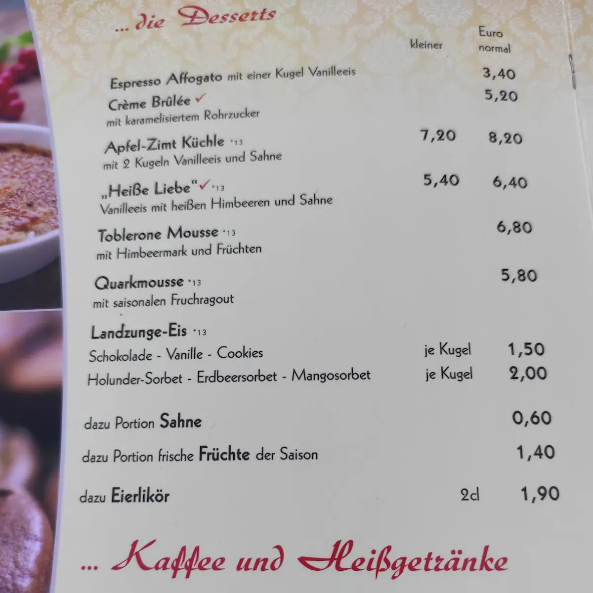 Speisekarte photo 3