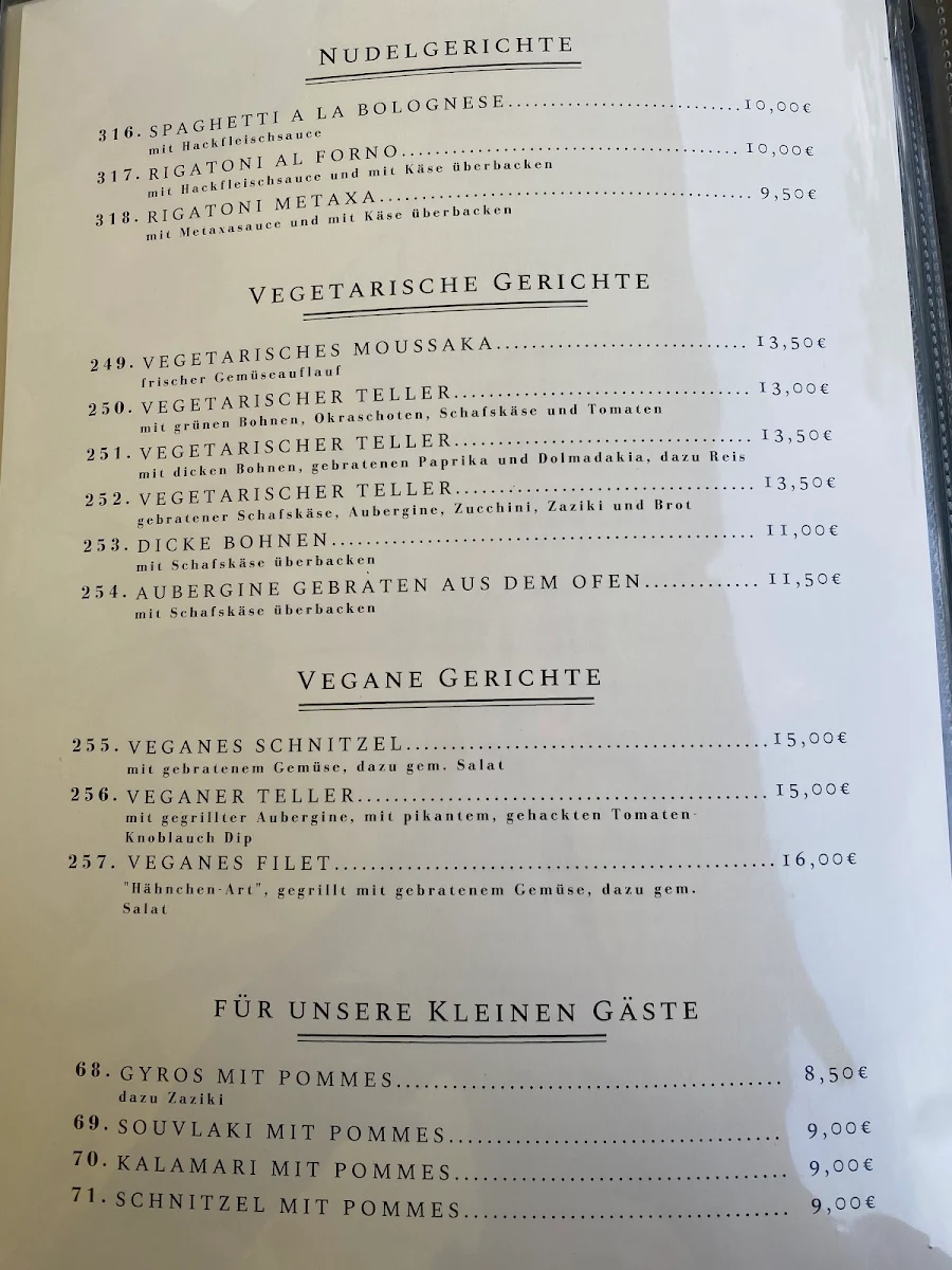 Speisekarte photo 1