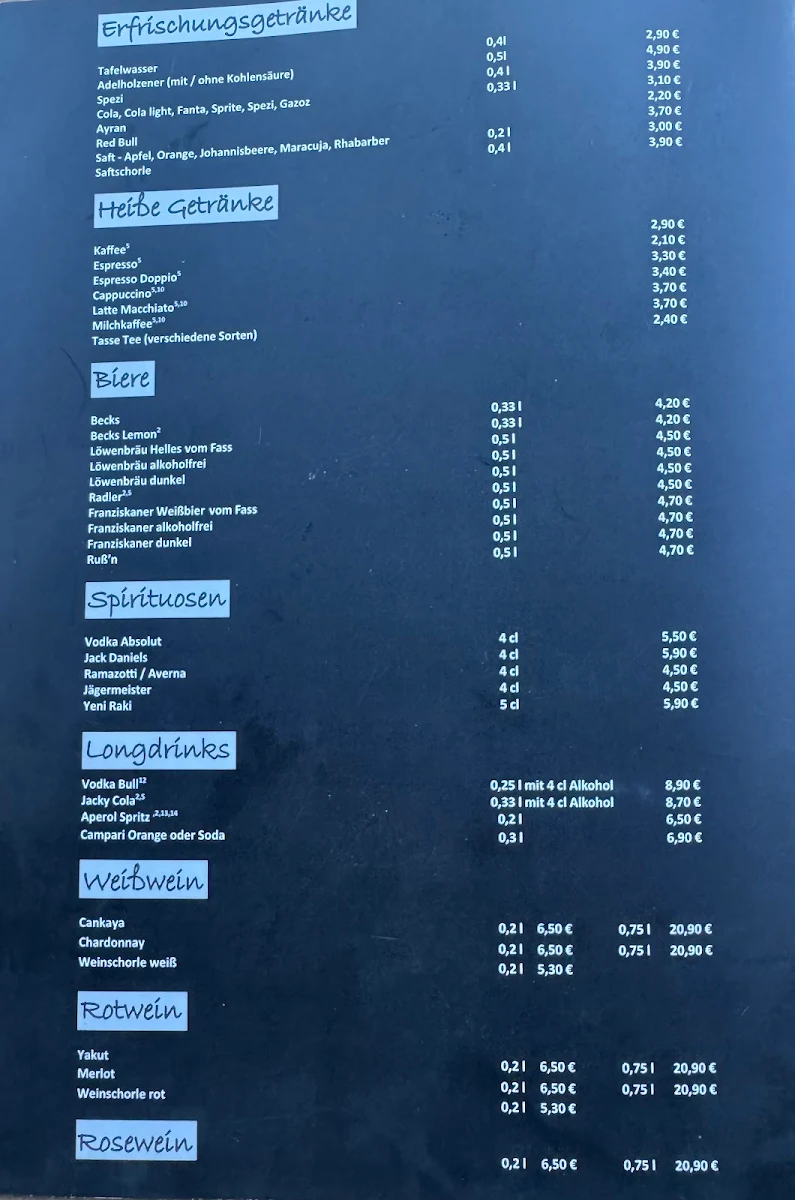 Speisekarte photo 3