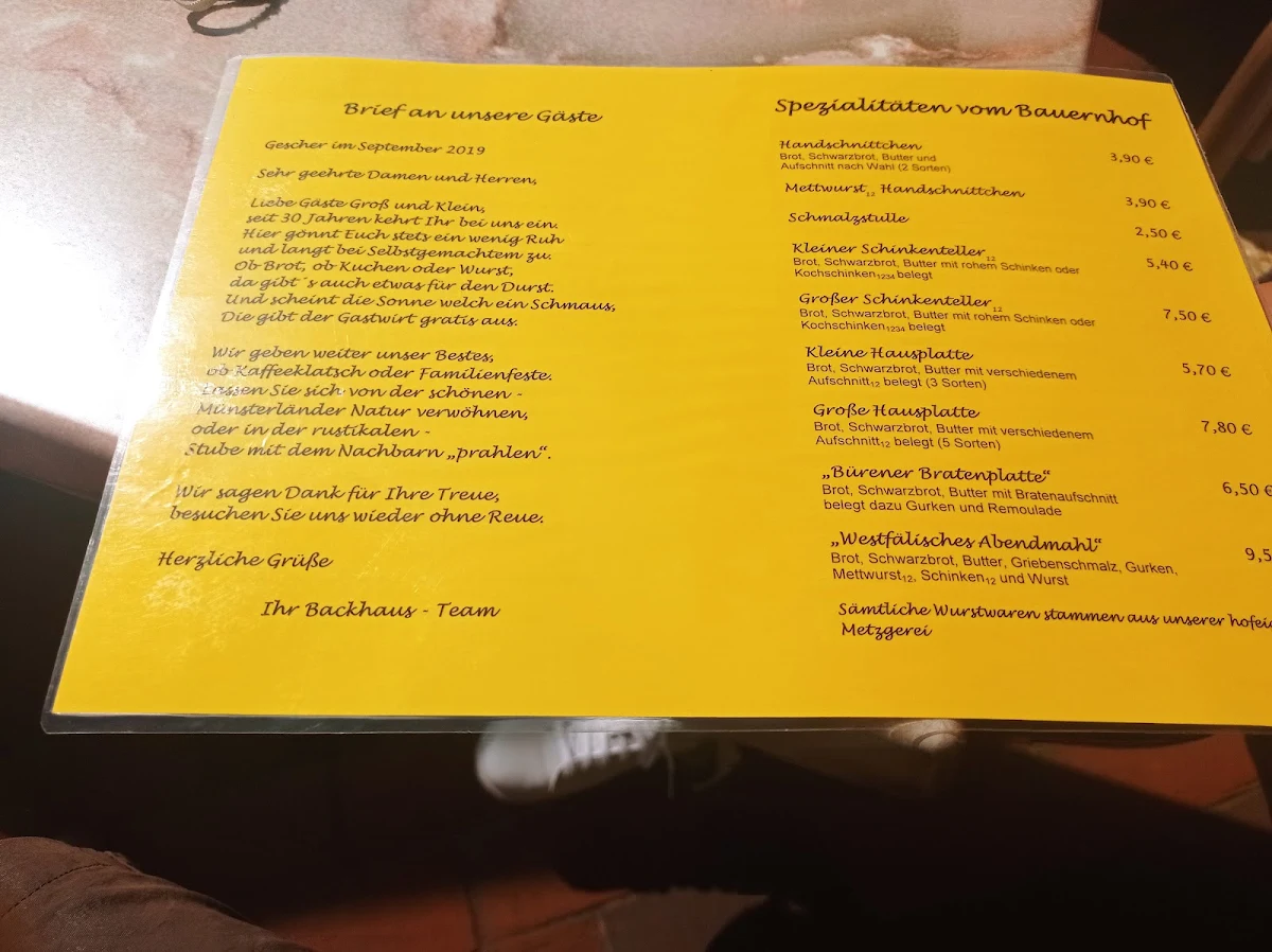 Speisekarte photo 3