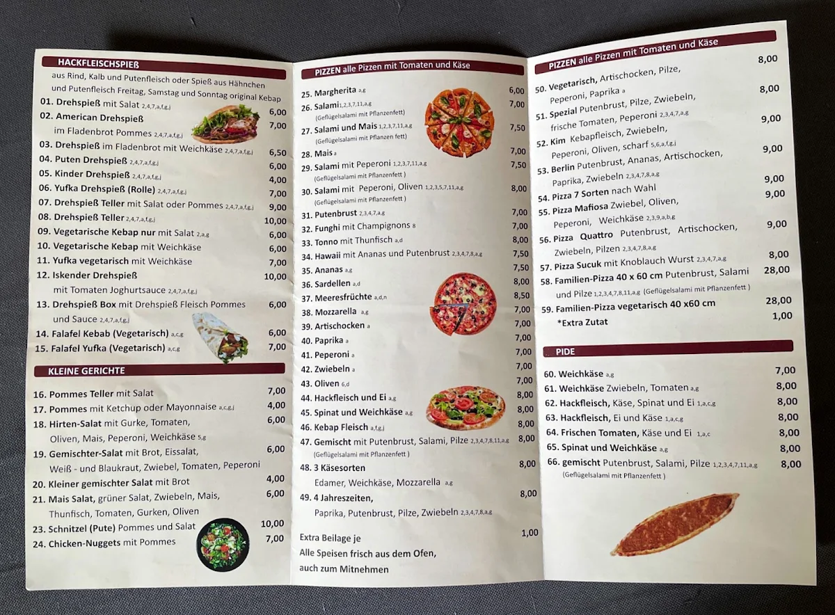 Speisekarte, Kim Kebap