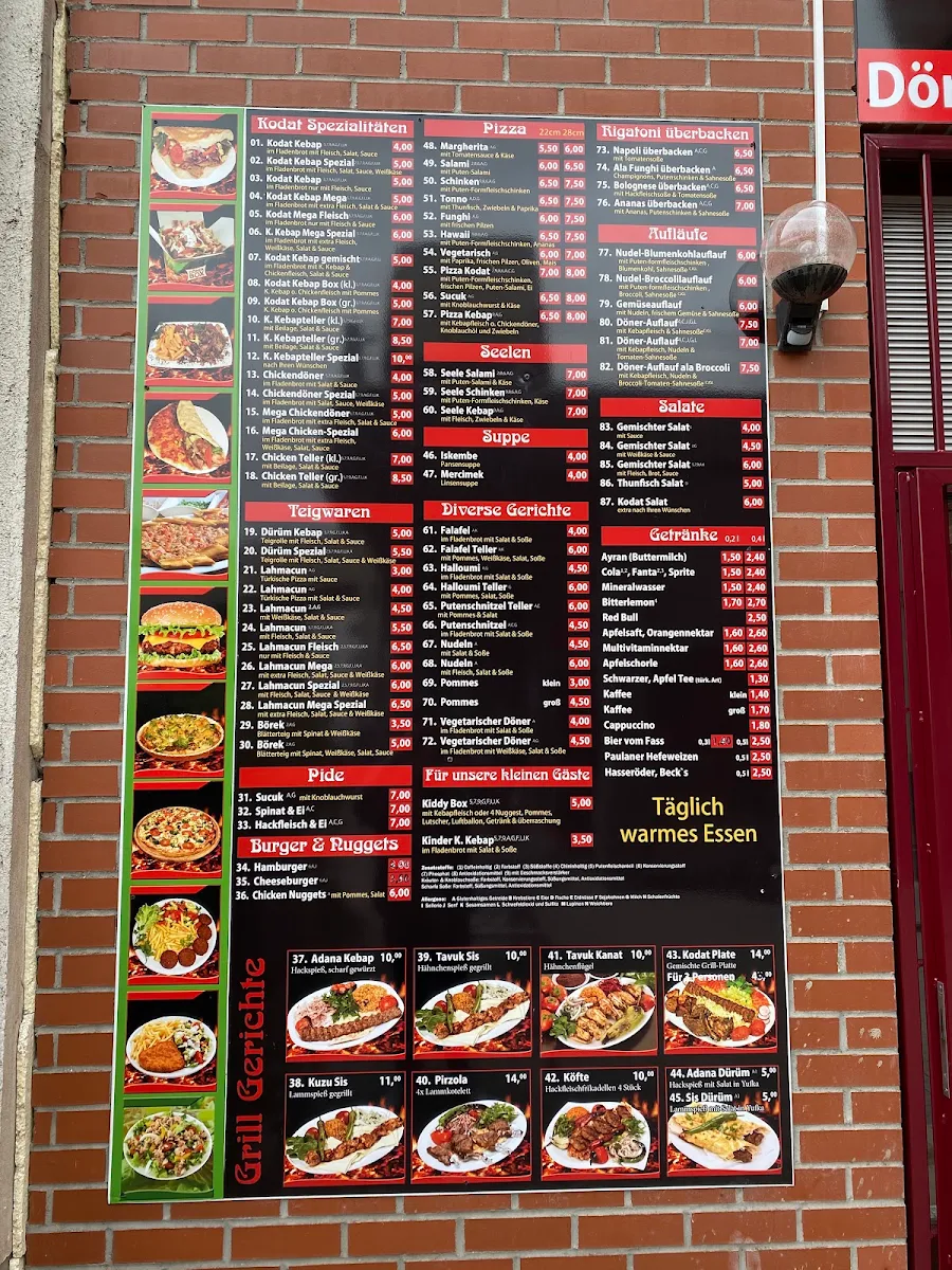 Speisekarte, Mardin Grill Magdeburg