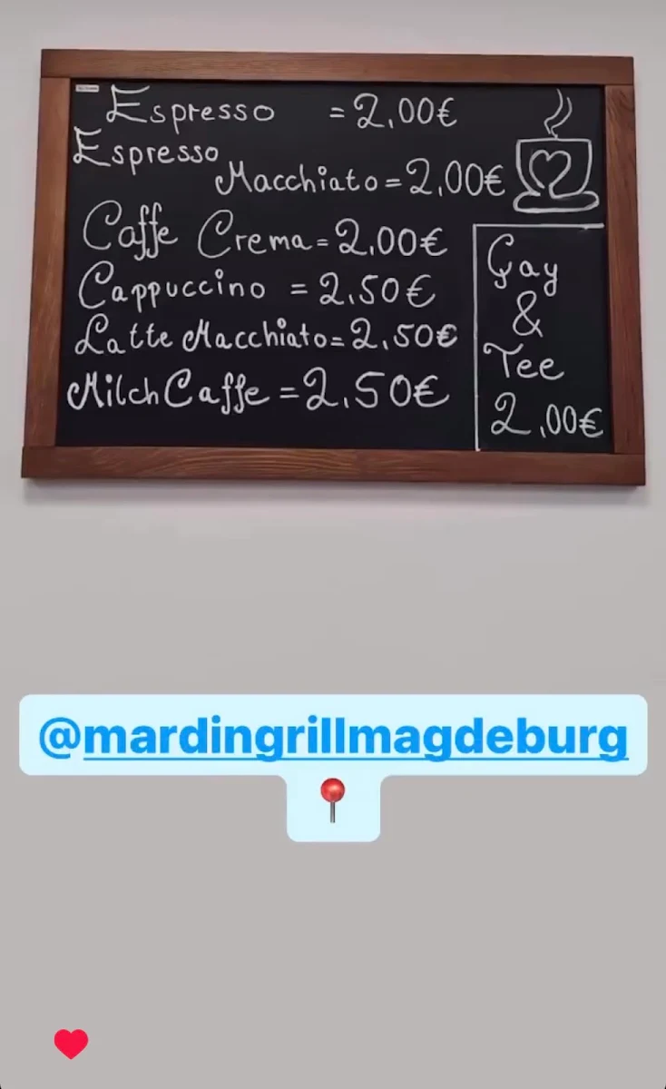 Speisekarte, Mardin Grill Magdeburg