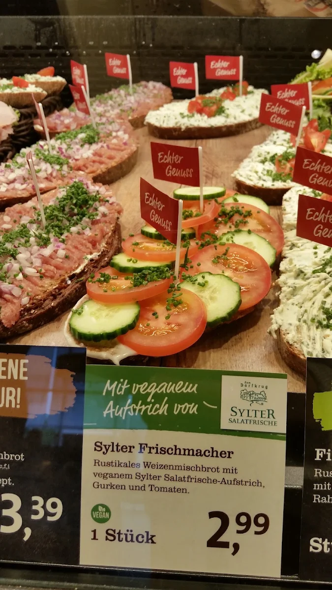 Speisekarte, Junge Die Bäckerei.