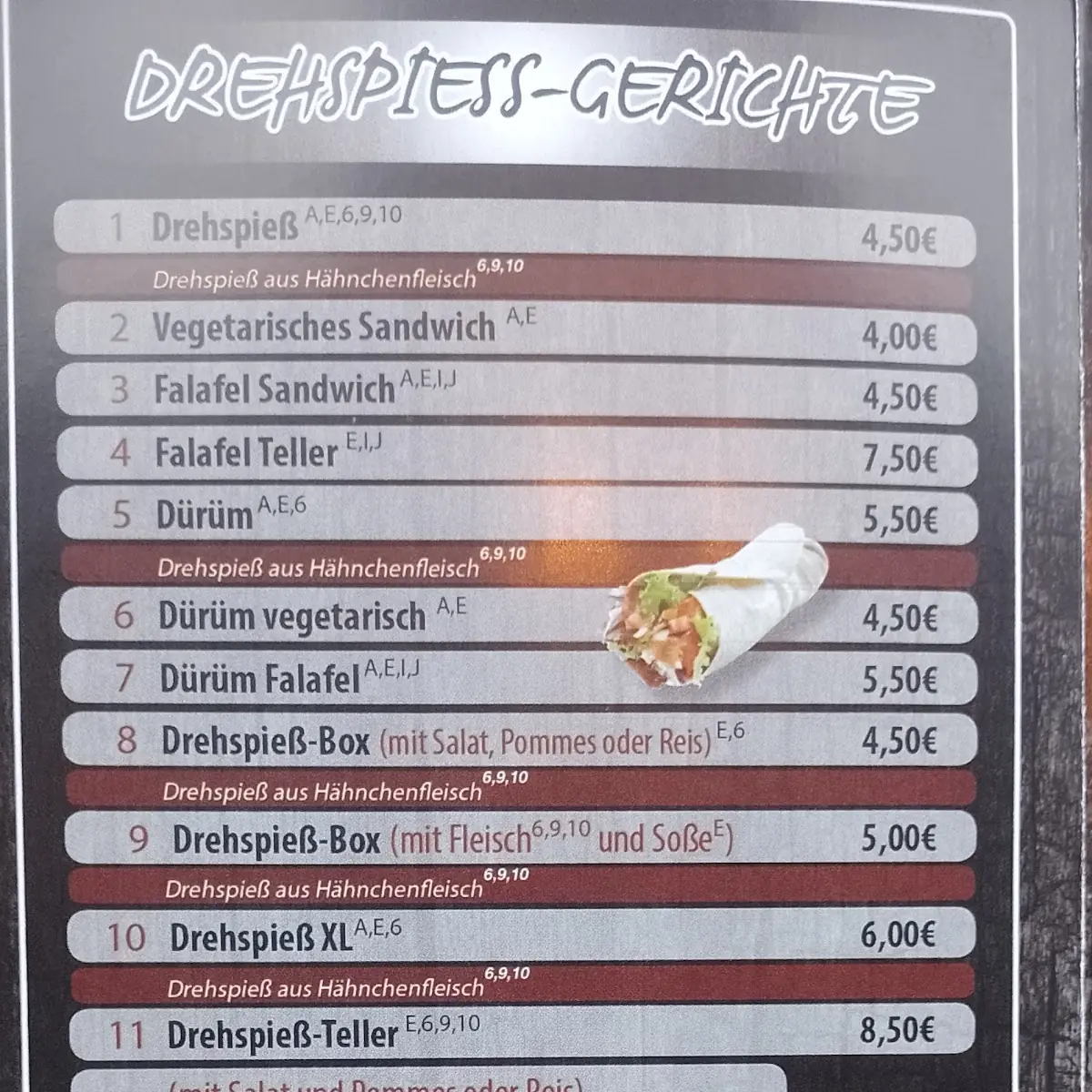 Speisekarte photo 1