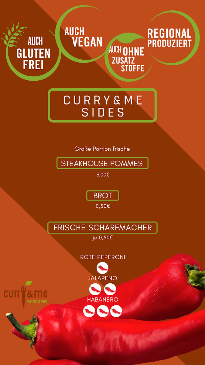 Speisekarte, Curry and Me
