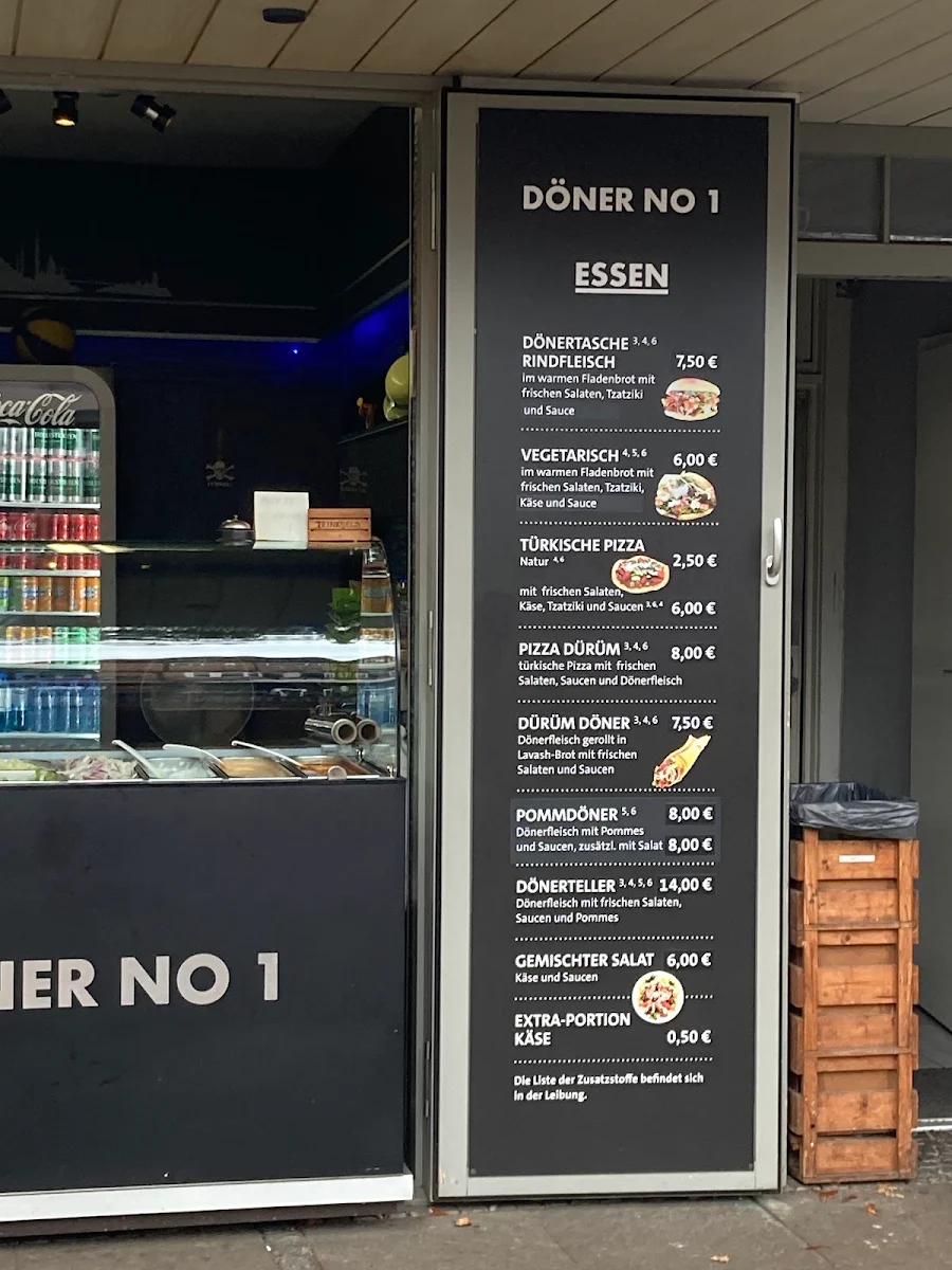 Speisekarte, Döner No 1