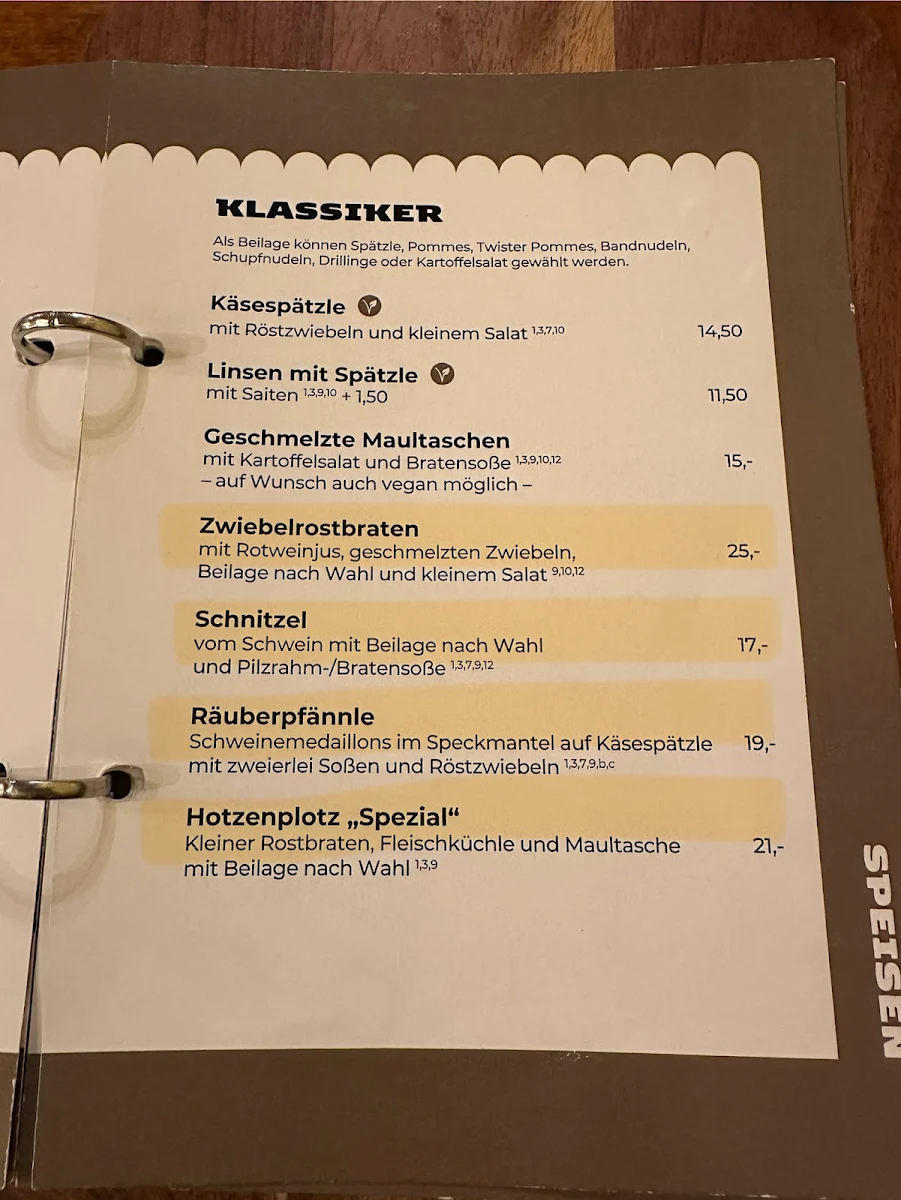 Speisekarte photo 1