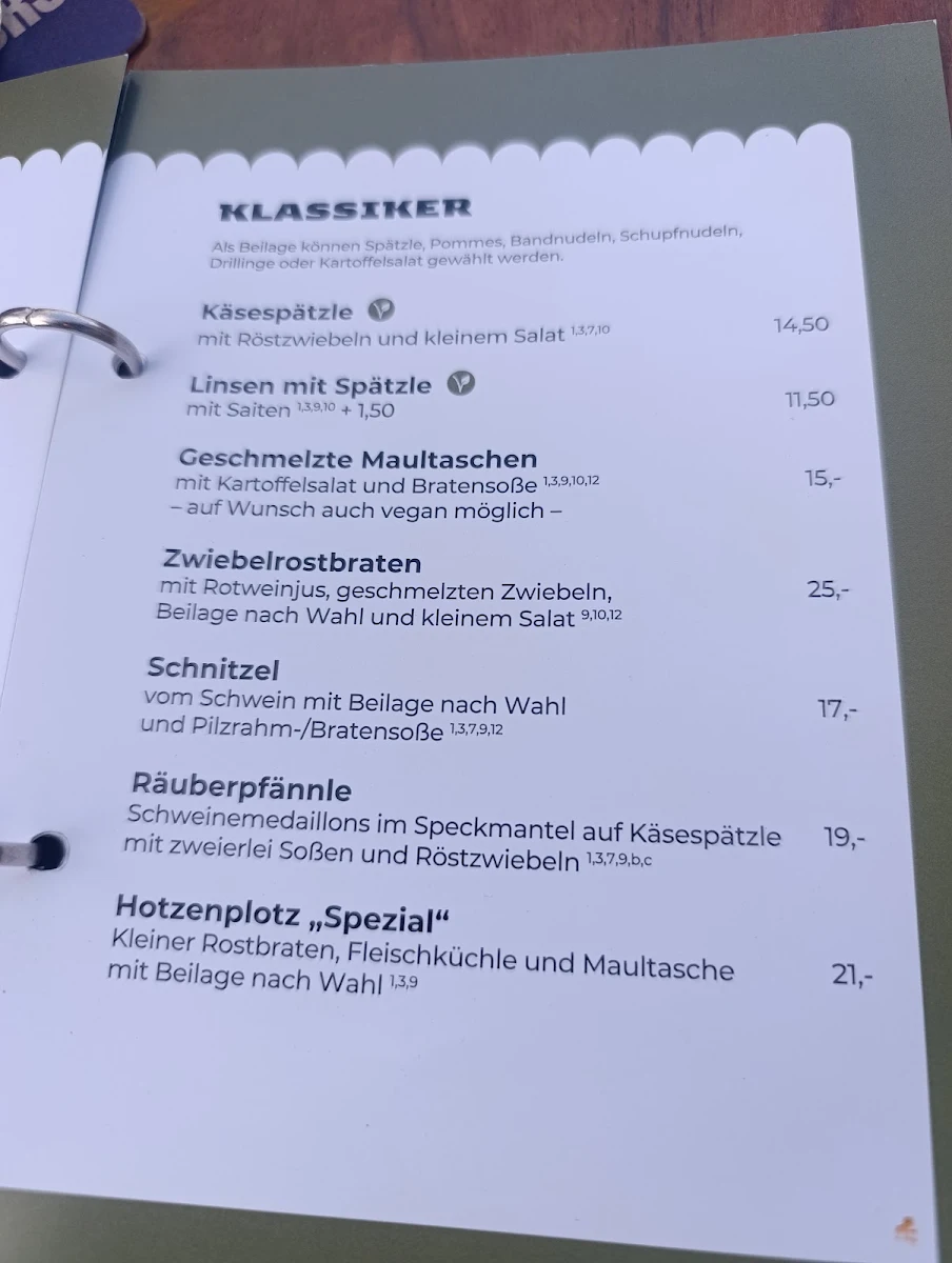 Speisekarte photo 2