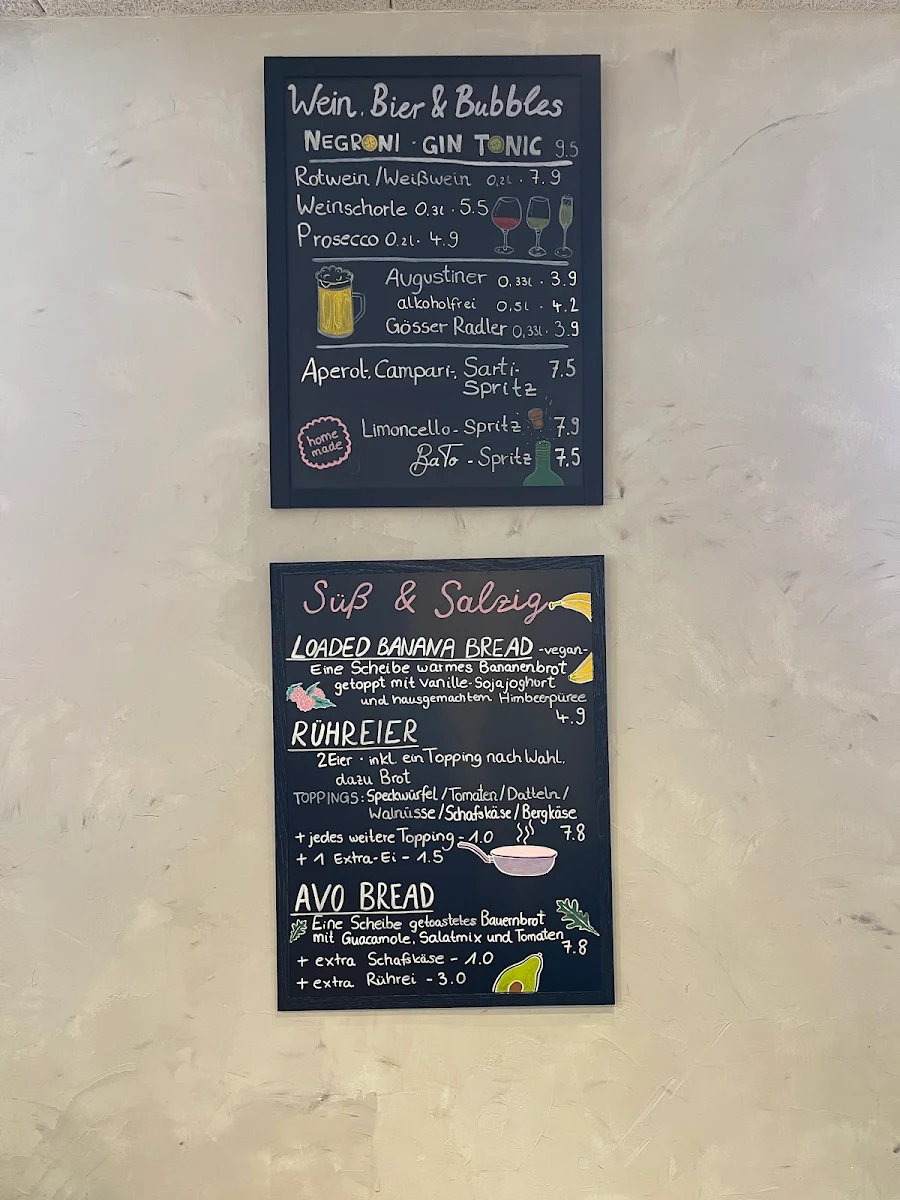 Speisekarte, BaTo Café