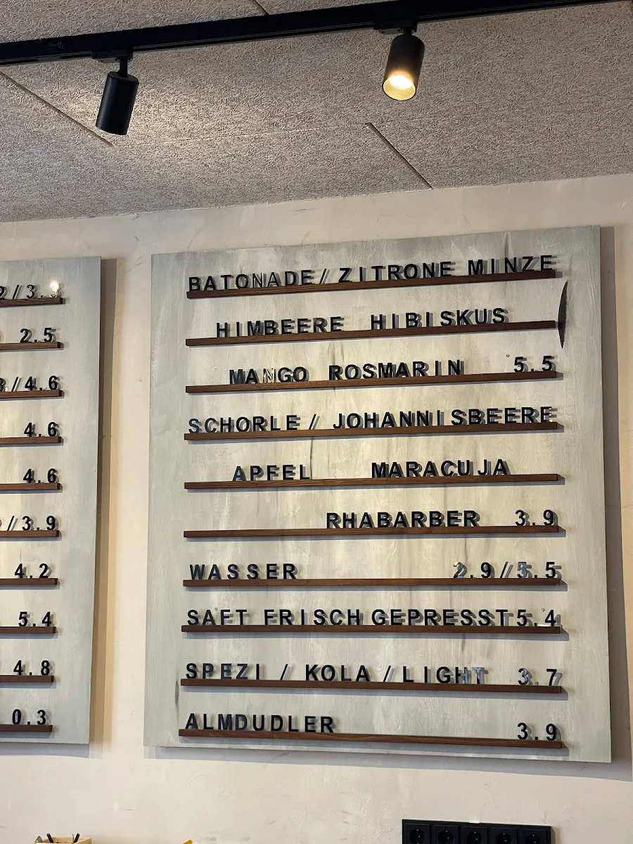 Speisekarte, BaTo Café