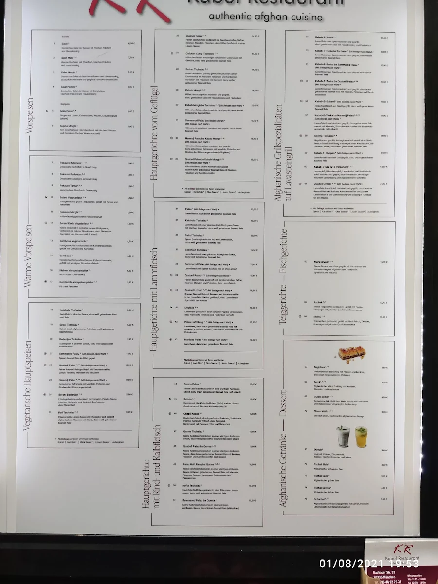 Speisekarte photo 2