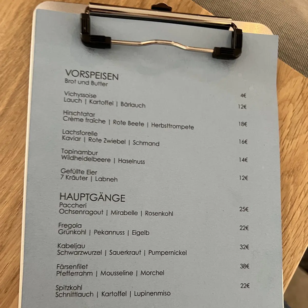 Speisekarte photo 3