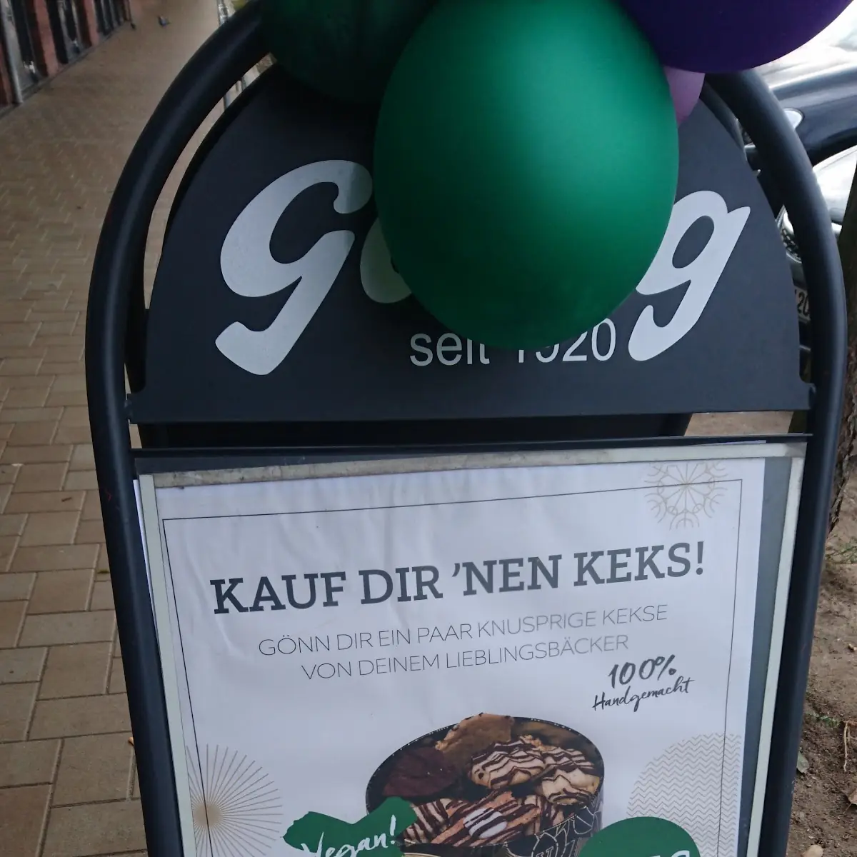 Speisekarte, Bäcker Göing