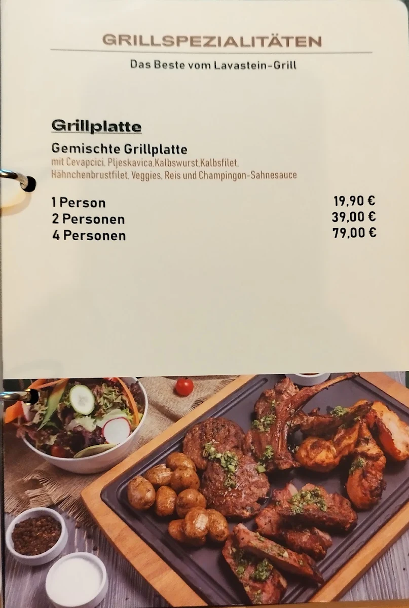 Speisekarte, Restaurant DOHA Berlin
