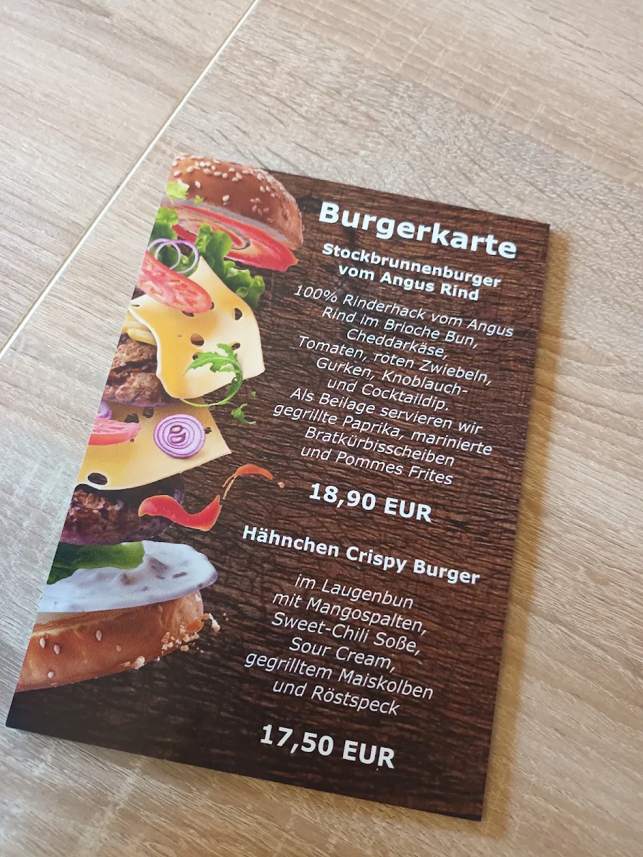 Speisekarte, Restaurant Am Stockbrunnen, Großbottwar