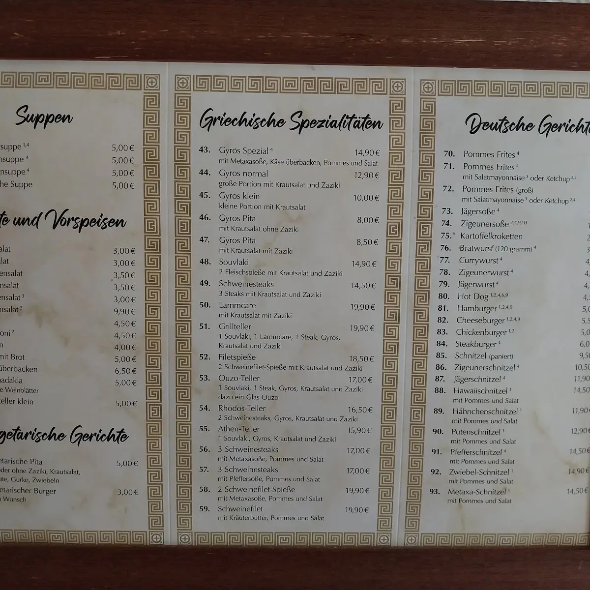 Speisekarte photo 4