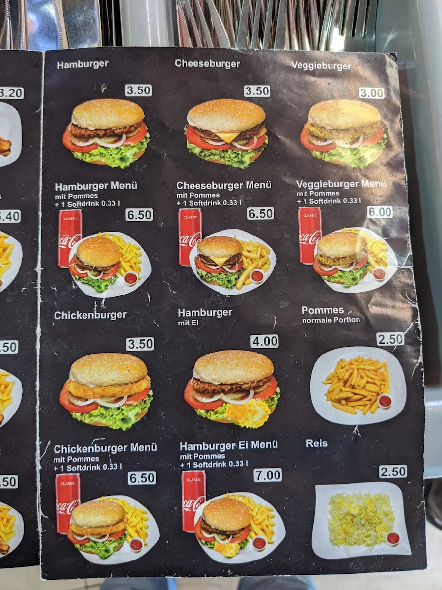 Speisekarte, Palmen Grill