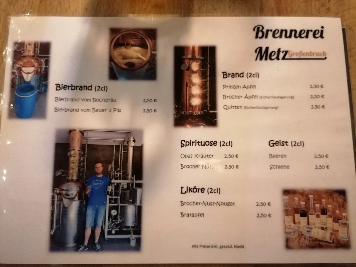 Speisekarte, Brauerei Aschach