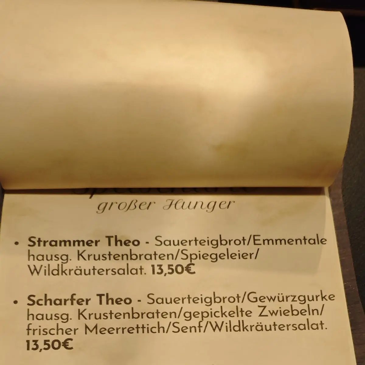 Speisekarte photo 4