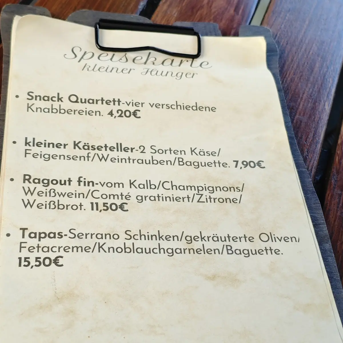 Speisekarte photo 5