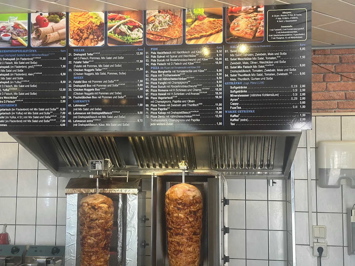 Speisekarte, Deniz döner immbiss